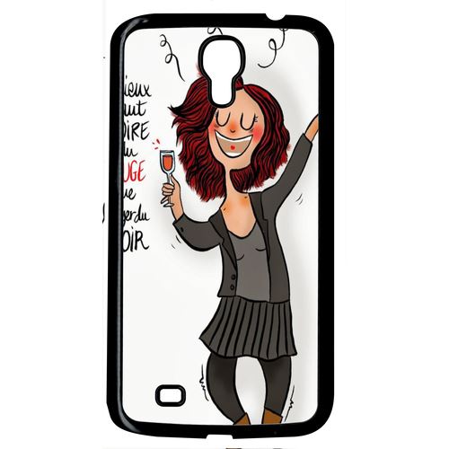 Coque Samsung Galaxy Mega 6.3 I9205 Boire Du Rouge Broyer Du Noir