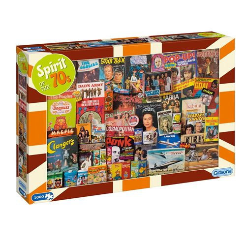 Puzzle carton 1000 pièces SPIRIT OF THE 70S GIBSONS Multicolore