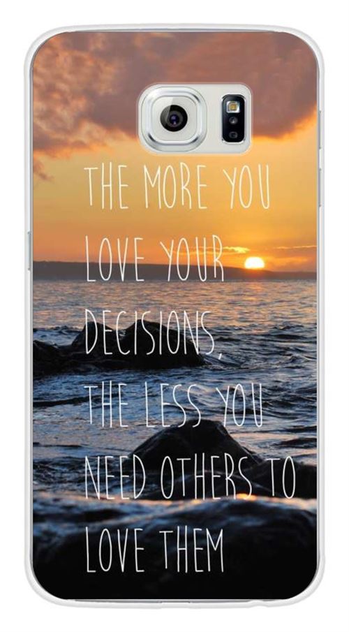 Coque en silicone imprimée compatible Samsung Galaxy S6 Sunshine