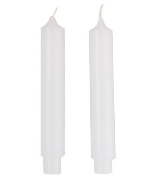 Amscan bougies 10,5 cm cire blanche 2 pièces