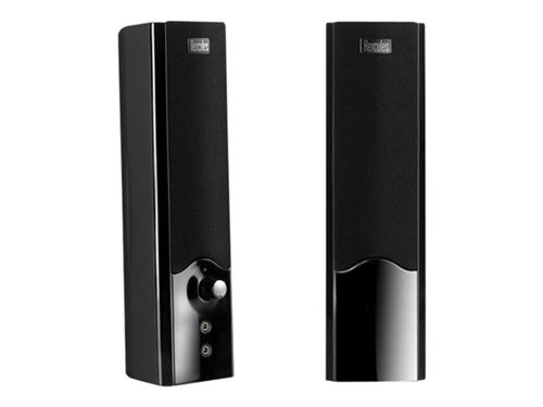 Hercules XPS 2.0 10 Gloss - Haut-parleurs - pour PC - 5 Watt (Totale) - vernis-laque noir