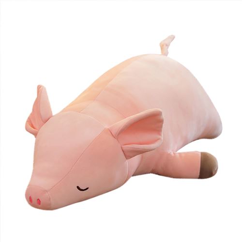 Peluche jouet mignon cochon oreiller super doux bébé enfants anniversaire cadeau de noël 60cm - Rose