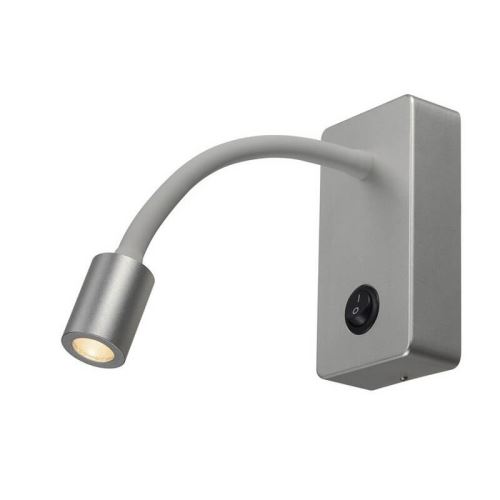 Liseuse chambre LED Pipoflex H12,5 cm - Gris