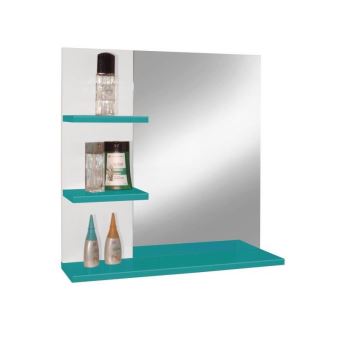 Corail Meuble Miroir De Salle De Bain L 60 Cm Bleu Lagon