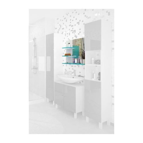 Corail Meuble Miroir De Salle De Bain L 60 Cm Bleu Lagon