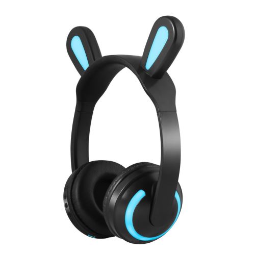 21€50 sur Casque de stéréo pour Bluetooth 5.0 chat oreille lapin LED avec  micro enfants filles,sans fil - Bleu - Casque audio - Achat & prix