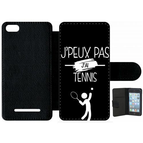 étui porte feuille xiaomi mi 4c j peux pas j ai tennis 2