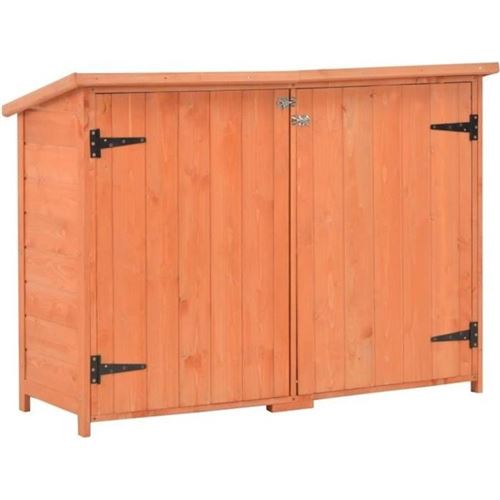 vidaXL Abri de stockage de jardin 120x50x91 cm Bois