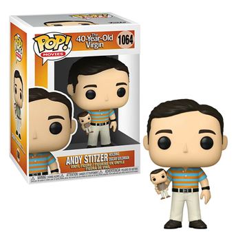 Figurine Funko Pop Movies 40 Y.O Virgin Andy holding Oscar