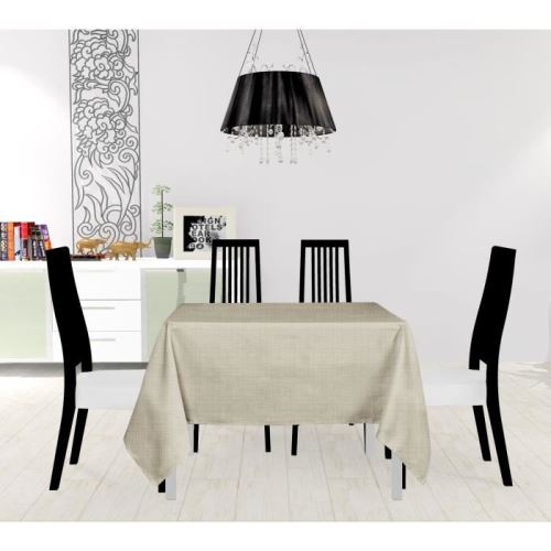 Soleil docre nappe carrée - galaxy -180x180 cm - taupe 814016