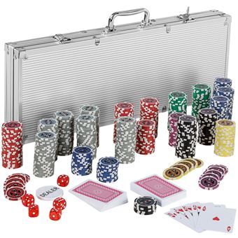 sharprepublic Caisse De Stockage De Jetons De Poker 500 Jetons pour Le Jeu De Casino à La Maison De Partie 