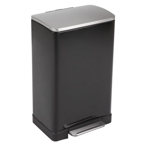 Poubelle pedalbin e-cube 40l noir, eko