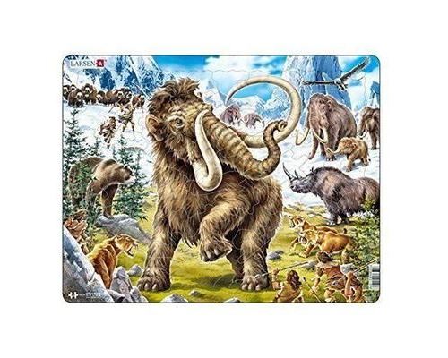 Larsen FH27 - JEUX/JOUETS - PUZZLE - Puzzle Encadré Mammouth 64 Pièces,