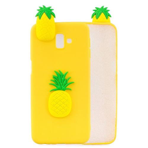 Coque en TPU impression de motifs de poupées mignonnes en 3D à l'ananas pour votre Samsung Galaxy J6 Plus J610F/J6 Prime
