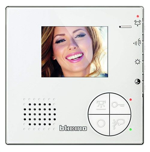Legrand casque sans fil vidéo Maison station AP 2 D Classe 100 V12b écran de 8,9 cm, Blanc, 344502