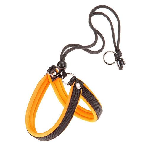 Ferplast Harnais ergonomique pour chiens AGILA FLUO 2, ajustement parfait, fermeture pratique avec lacet, rembourrage souple, A=B 32÷50 cm 15 mm Orange
