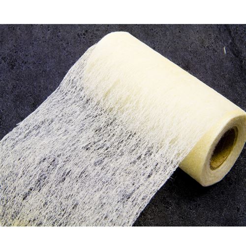 Lot de 10 Rouleaux en tissus non tissé coloris Ivoire - 10 cm x 10 m