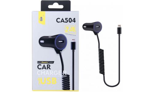 Chargeur voiture pour iPhone + 1xUSB