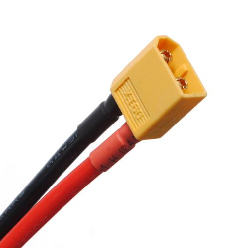 Fiche mâle XT60 12AWG 10cm avec fil