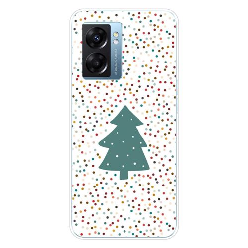 Coque en silicone imprimée compatible Oppo A77 5G A57 4G A57 5G NO Sapin de Noël