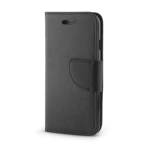 Etui folio gamme fancy pour samsung a6+ 2018 a605 de couleur noir