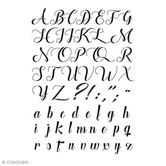 Pochoir Alphabet Calligraphie