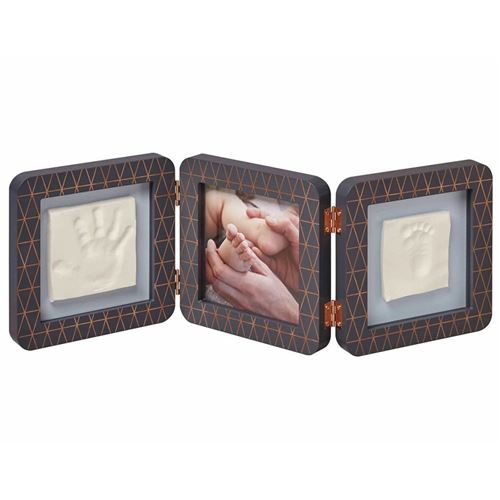 Baby Art Cadre à double empreinte My Baby Touch Gris foncé 3601093100