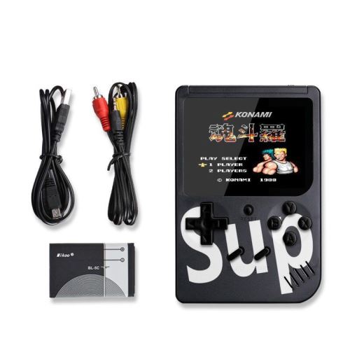 Console de jeux Portable Rétro Classic 3 pouces avec 400 jeux Classiques - Noir