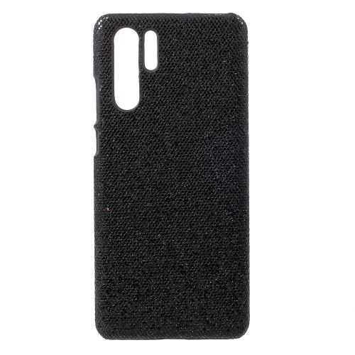 Etui en PU paillettes brillantes noires pour votre Huawei P30 Pro