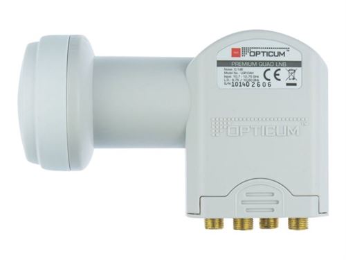 Opticum lnb quad 0,1db universel full hd 3d compatible canal+ canalsat