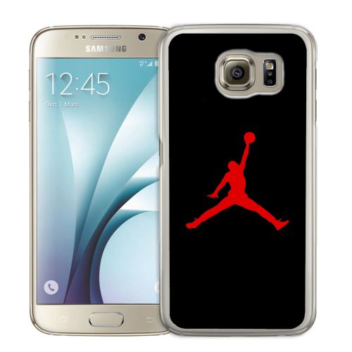 Coque pour Samsung Galaxy S7 jordan basketball logo noir