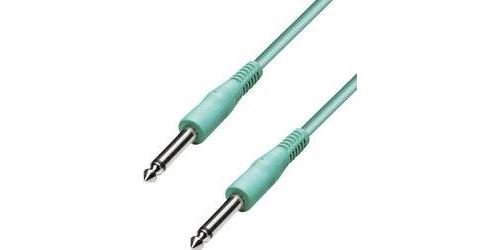Câble instrument Paccs 2X J6.35mm 4M Vert Câble jack vert Jack 6,3 mm