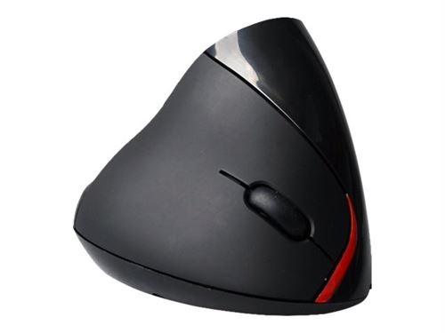 Souris verticale sans fil noire