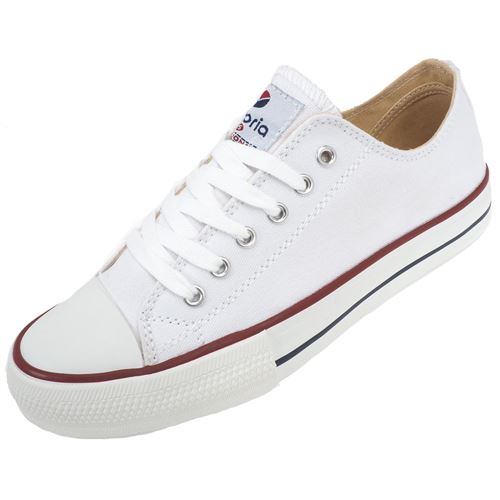 Chaussures basses toile Victoria Vintage blanc basse tribu luna Blanc taille : 36 réf : 35213