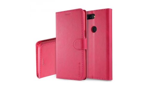 Etui type portefeuille pour OnePlus 5T fushia gamme LC.IMEEKE
