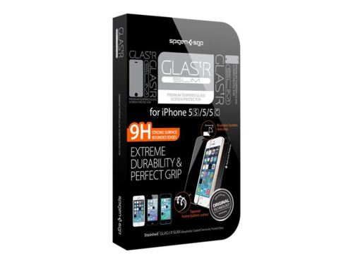 Spigen GLAS.tR SLIM Premium - Schermbeschermerset - transparant - voor Apple iPhone 5, 5s