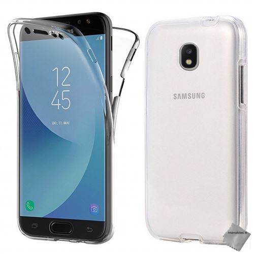 Housse etui coque gel 360 integrale Samsung Galaxy J3 (2017) avec film ecran - TRANSPARENT