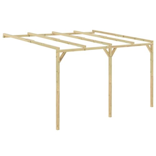 Chunhe Pergola à appentis 4 x 3 x 2,1 m Bois AB49461