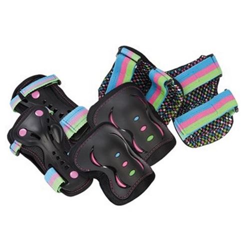 Set de protection complet SFR ROLLER Essential Triple Pad Set DiscoSmall Noir