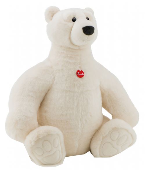 Trudi ours en peluche 80 cm blanc