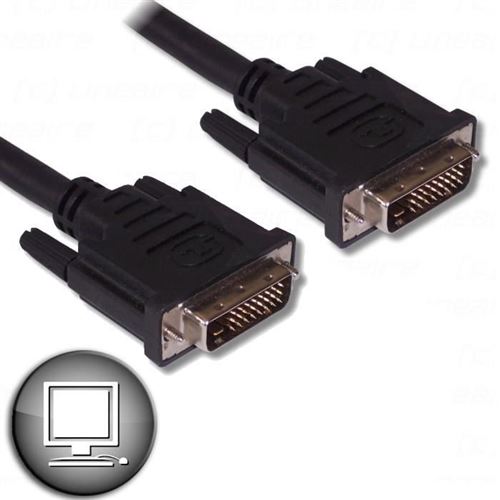 Cordon Vidéo DVI-D Dual Link Mâle / DVI-D Dual Link Mâle - 2M - RUEDUCOMMERCE-VHD10D