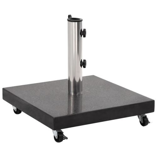 VidaXL - Sonnenschirmständer granit, One Size, Schwarz