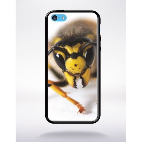 Coque Guêpe Compatible Apple Iphone 5c Bord Noir Silicone