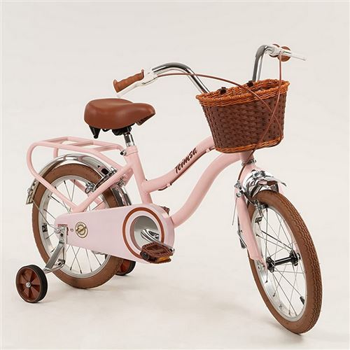 Toimsa Vintage Velo Fille 16 pouces 25 4 cm Fille Frein a serrer Rose Marron Velo enfant Achat prix fnac