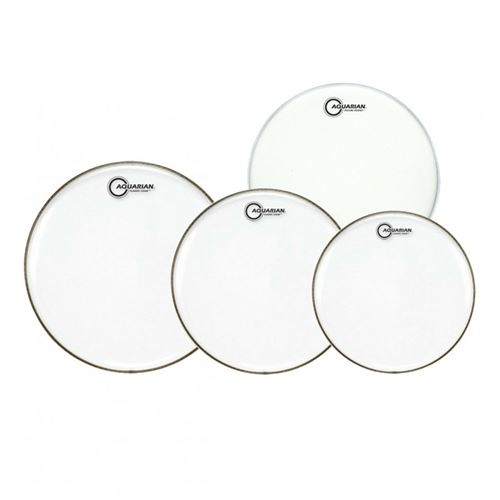 Aquarian CC-A Classic Clear set de peaux de batterie A