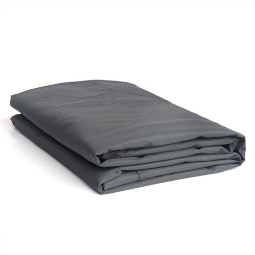 35 Sur Housse De Protection 172x112cm Gris Fonce Pour Tables De