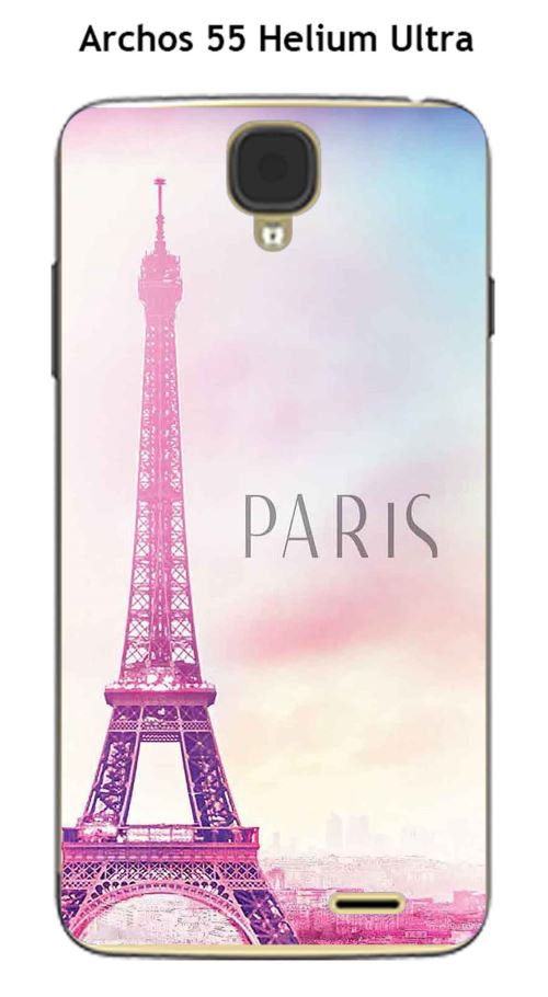 Coque TPU gel souple Archos 55 Helium Ultra design Paris