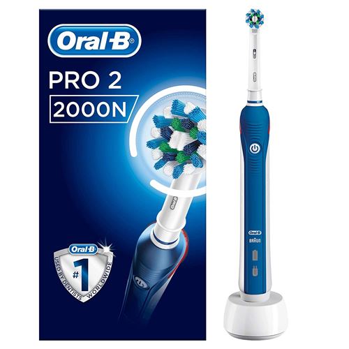 Braun Oral-B PRO 2000/ PRO 2 - 2000N CrossAction 2-Mode Rechargeable Electric Toothbrush