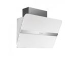 Hotte murale FALMEC FLIPPER1210, 55cm, commandes électroniques, finition Blanc, moteur 4 vitesses, Débit boost = 750m3/h, Puissance acoustique max = 58dB. Eclairage LED. Classe énergétique : A