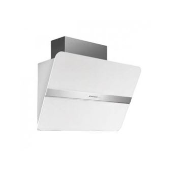 Hotte murale FALMEC FLIPPER1210, 55cm, commandes électroniques, finition Blanc, moteur 4 vitesses, Débit boost = 750m3/h, Puissance acoustique max = 58dB. Eclairage LED. Classe énergétique : A